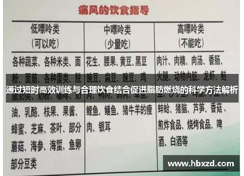 通过短时高效训练与合理饮食结合促进脂肪燃烧的科学方法解析